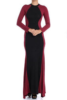 Burgundy Curve Appeal Maxi Dress Kabayare