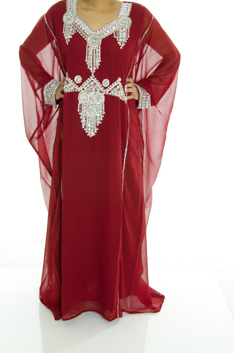 Burgundy  JILABIYA KHALEEJI Kabayare