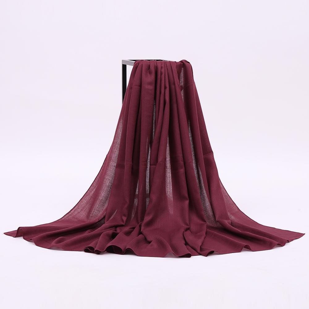 Burgundy Solid Viscose hijab Kabayare