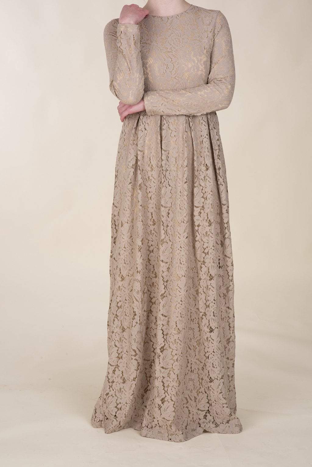Chai Floral Pattern Lace Dress Kabayare