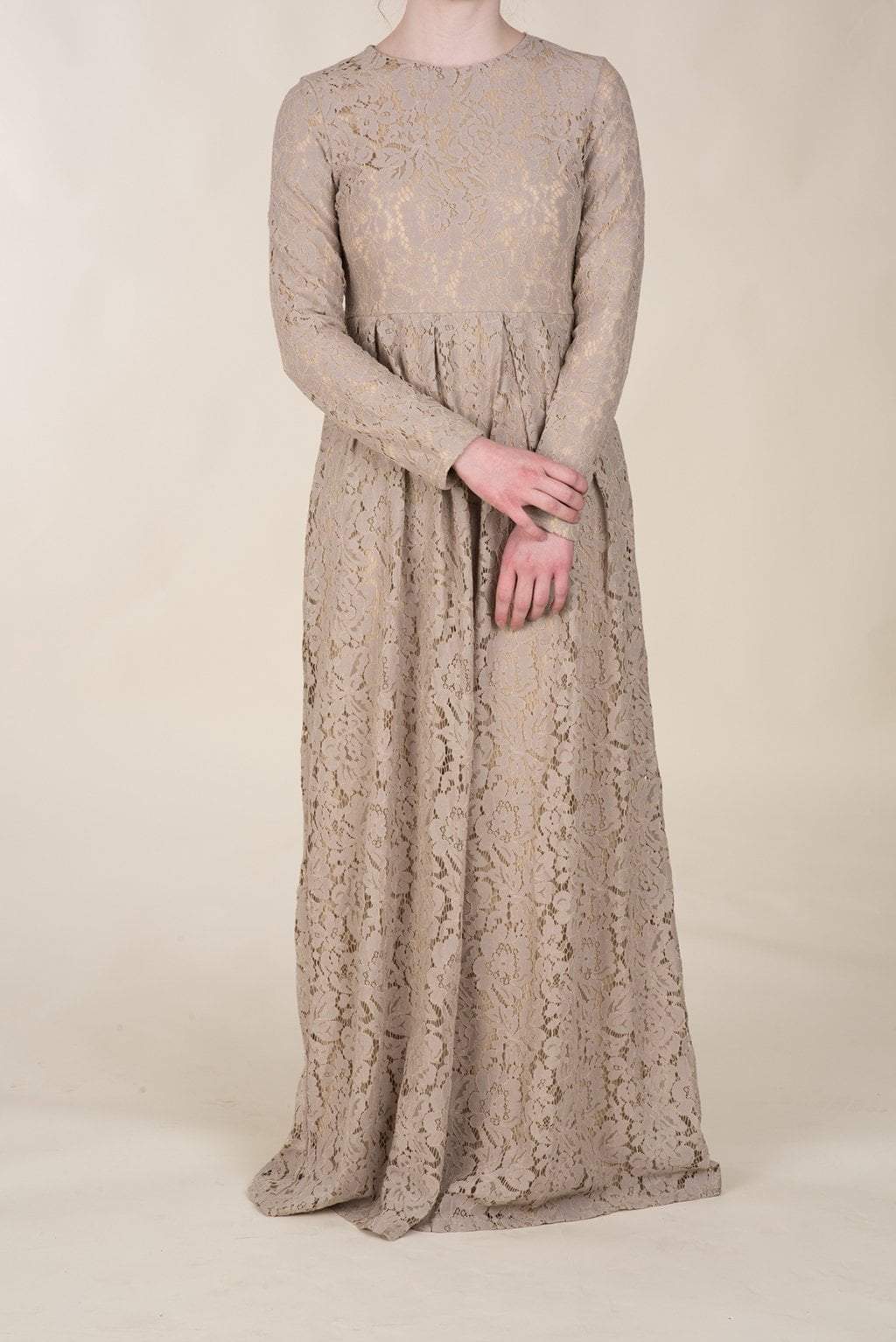 Chai Floral Pattern Lace Dress Kabayare