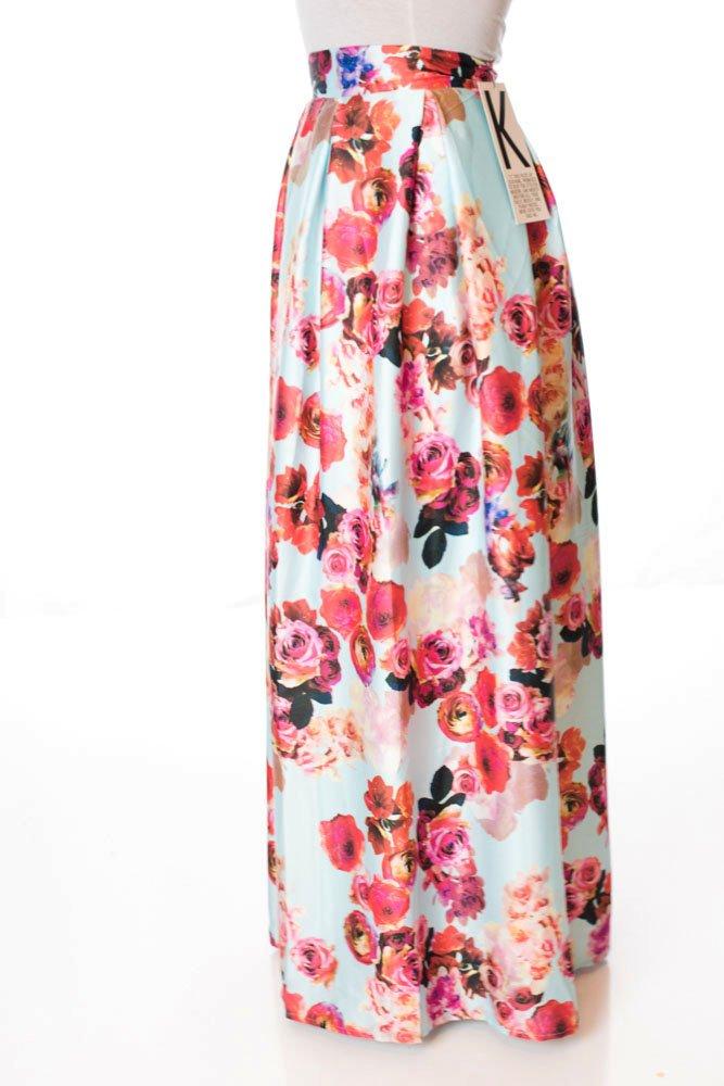 Cheerful Flare Maxi Skirt Kabayare
