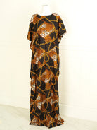 cheetah and chain bati dress KF