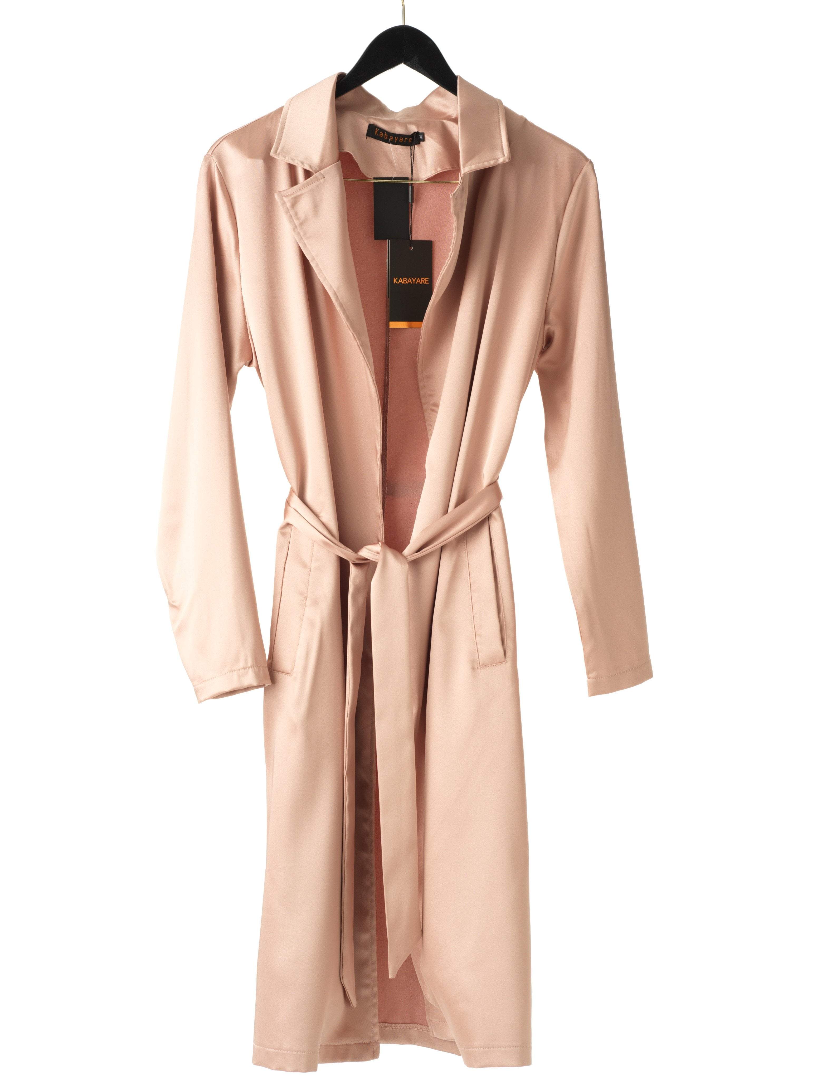 Classy satin trench jacket Kabayare