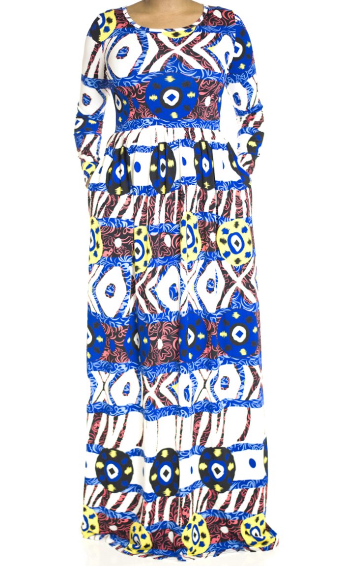 coachella print Maxi Dress Kabayare