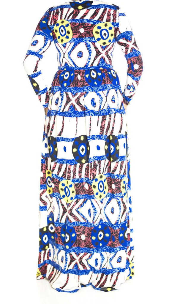 coachella print Maxi Dress Kabayare