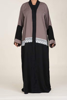 Color-block lace Abaya Kabayare