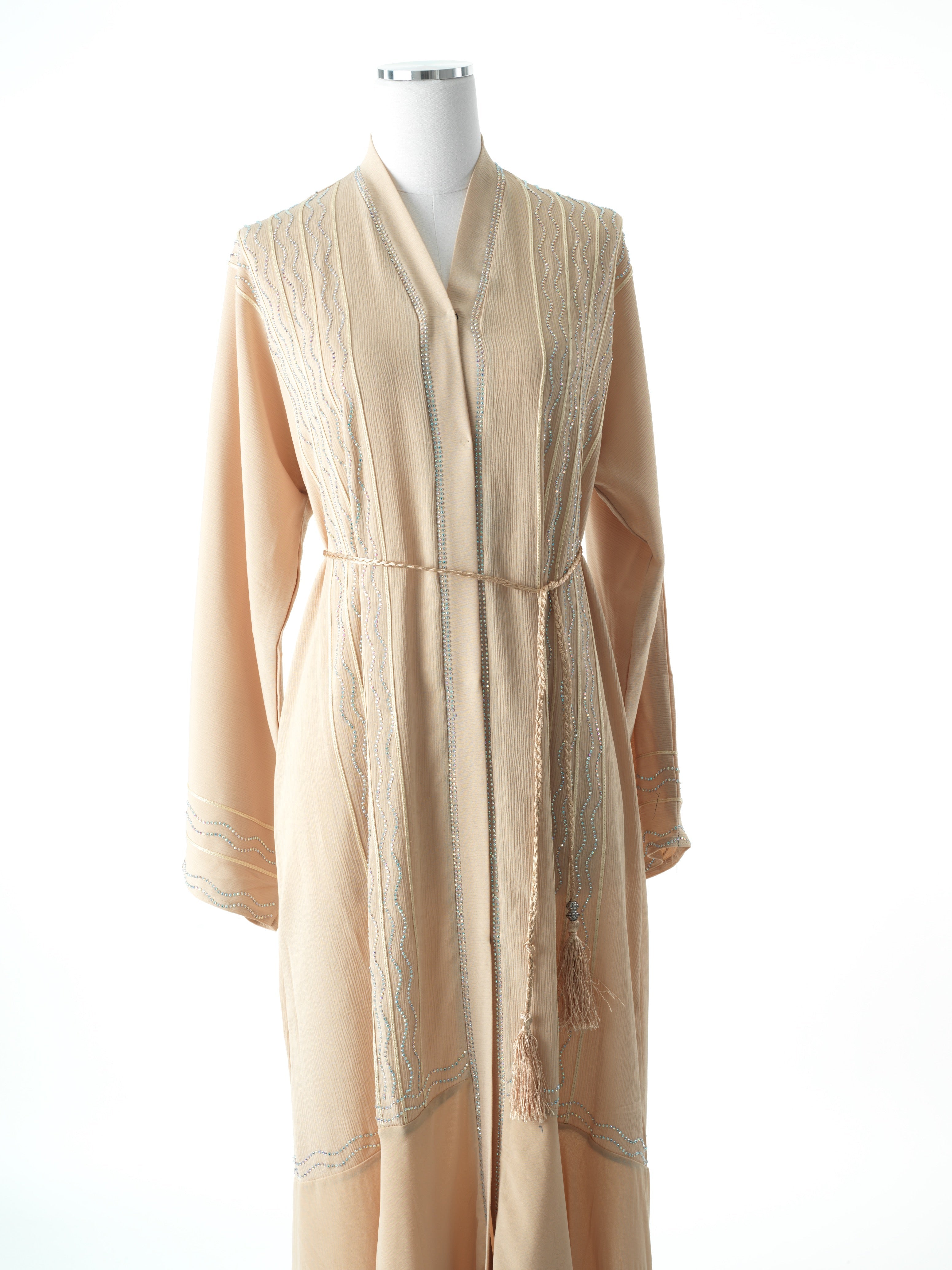 Copy of Maze crystal tiered abaya Kabayare