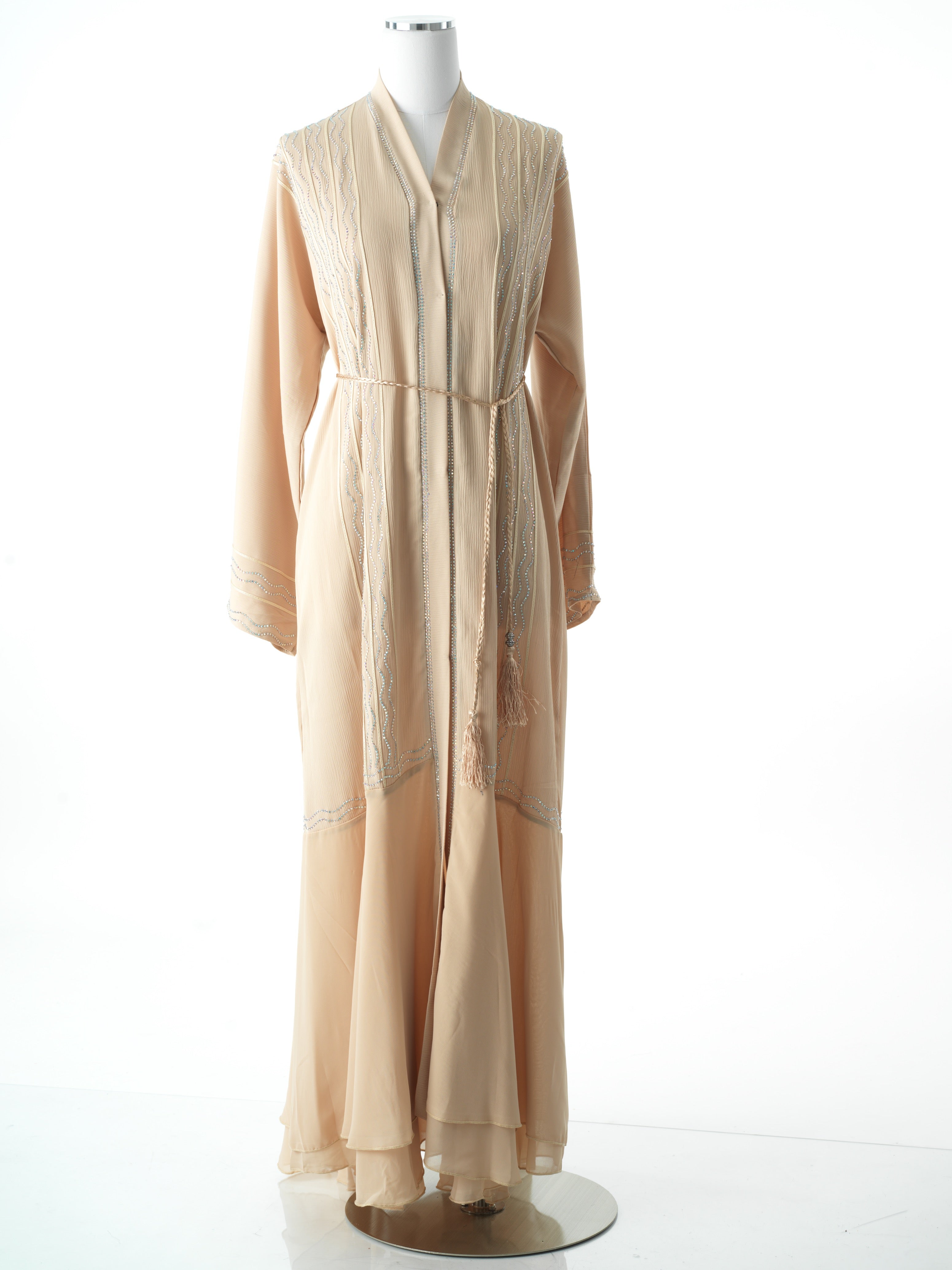 Copy of Maze crystal tiered abaya Kabayare