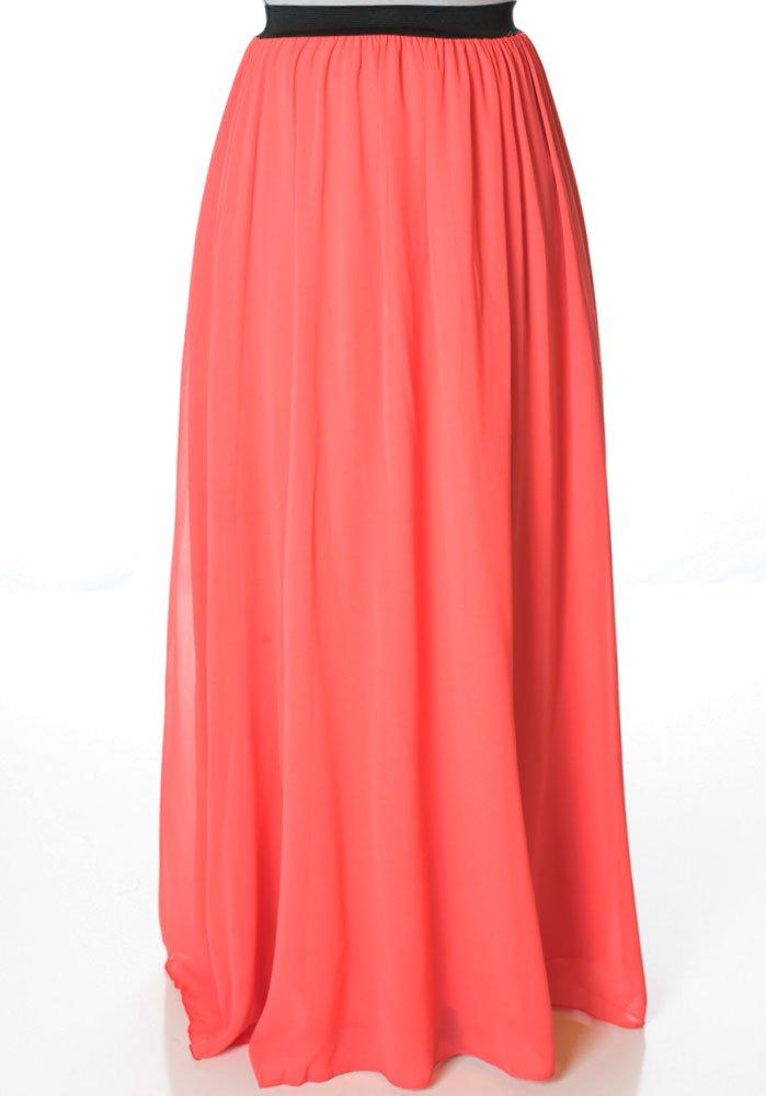 Coral Basic maxi skirt Kabayare