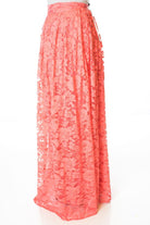 Coral Lace floral skirt Kabayare
