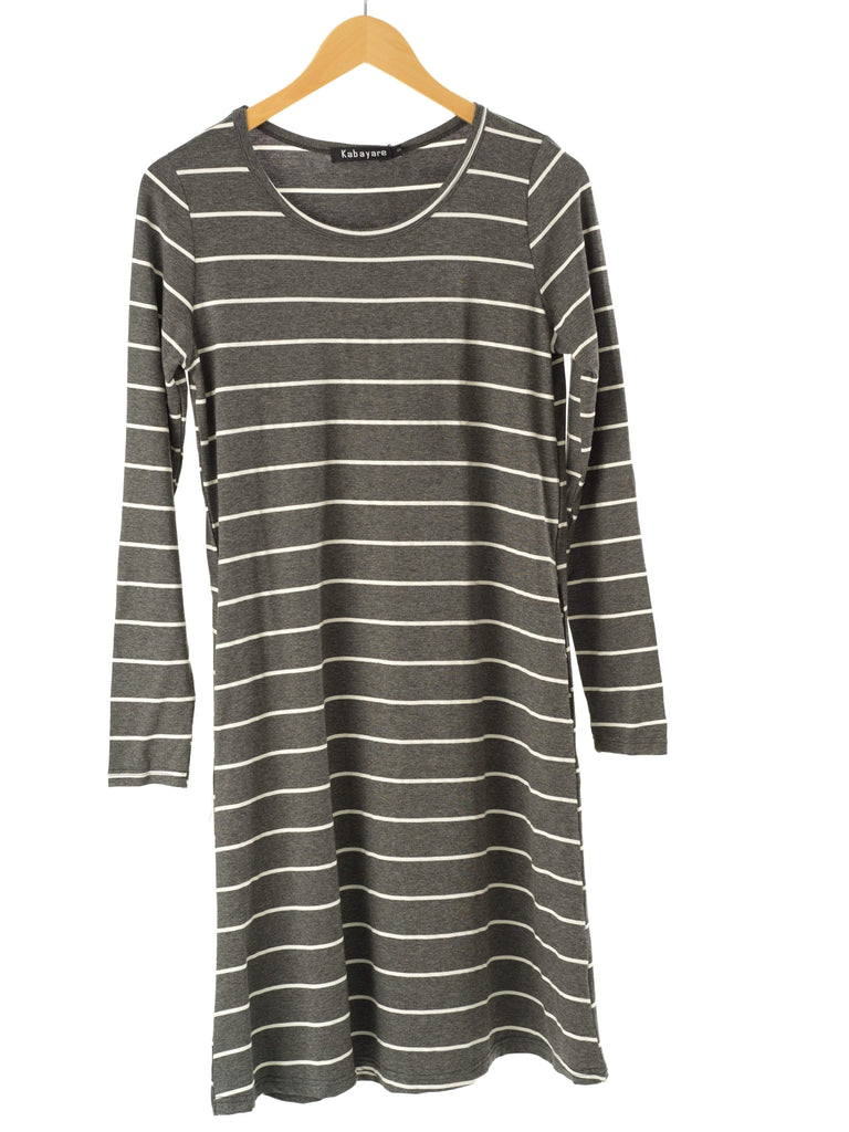 Cotton-striped midi top Kabayare