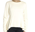 cream Hi-low Peplum Top Kabayare