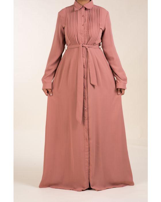 Crepe button maxi dress Kabayare