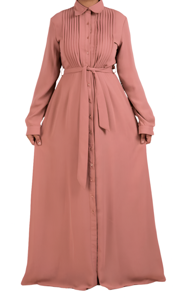 Crepe button maxi dress Kabayare