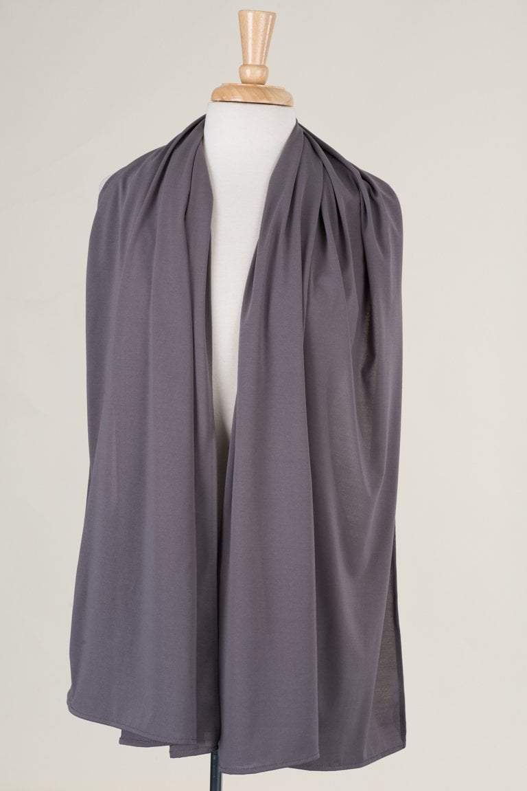 Dark Gray Milk Silk Hijab Kabayare