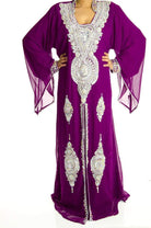 Dark Magenta Khaleeji Dress Kabayare