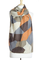Dark orange Rocky Print Scarf Kabayare