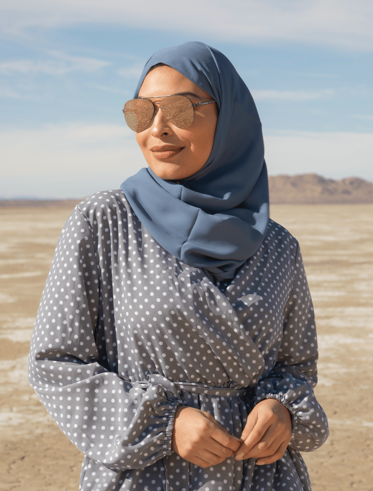 Denim Signature Chiffon Hijab Kabayare