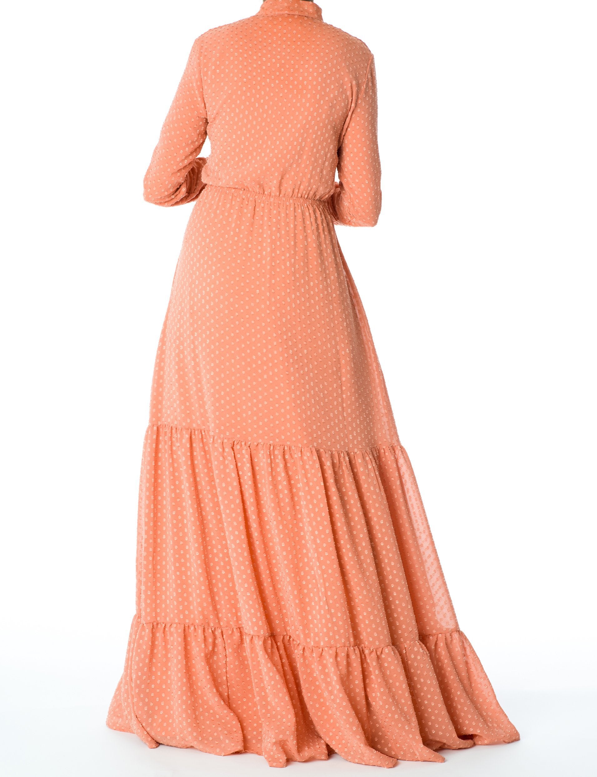 Dreaming of Blush Swiss Dot maxi Dress Kabayare