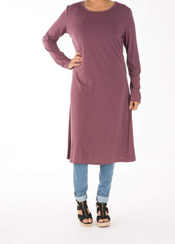 Dusty Rose Midi Dress Kabayare