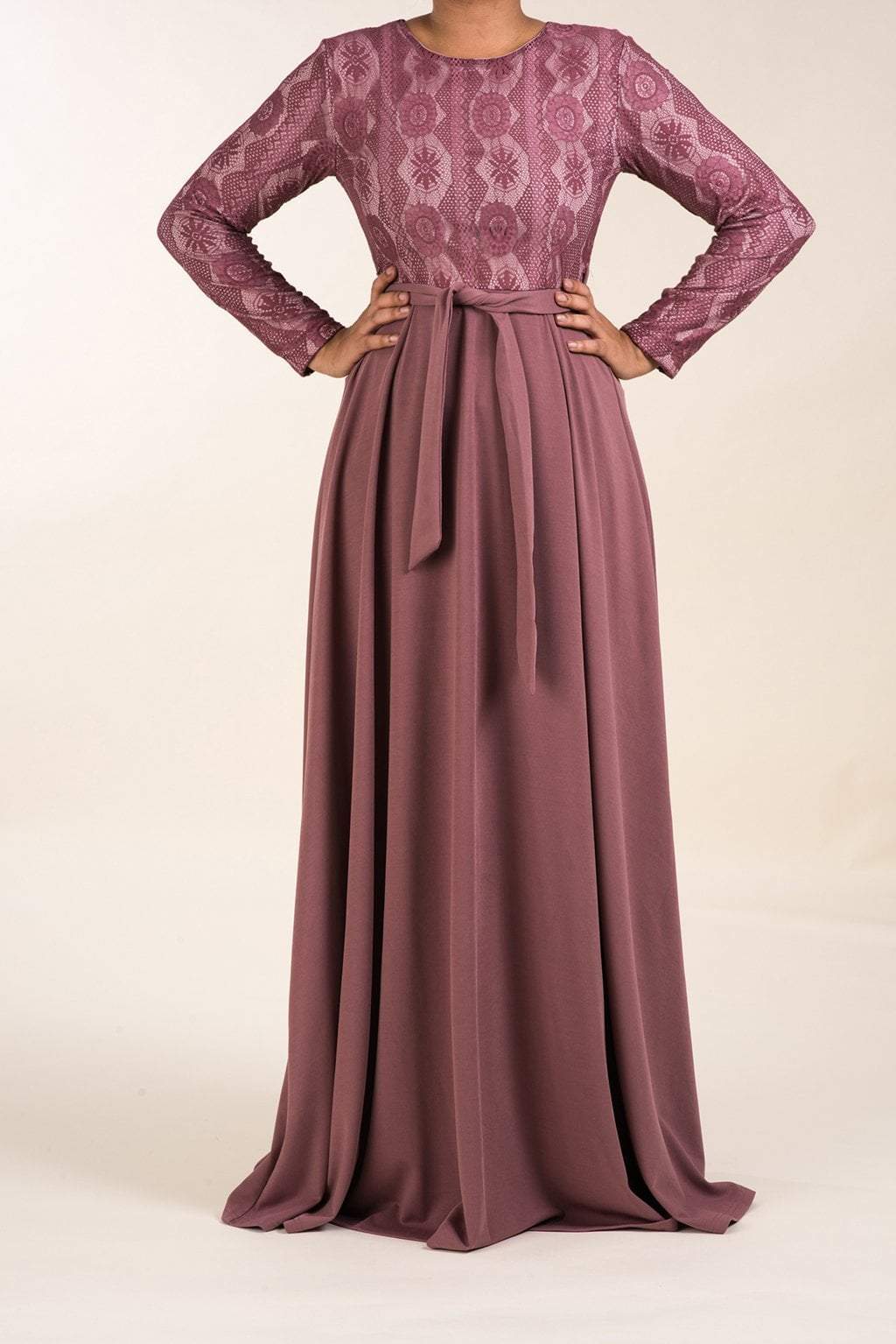 Dusty rose reema maxi dress Kabayare