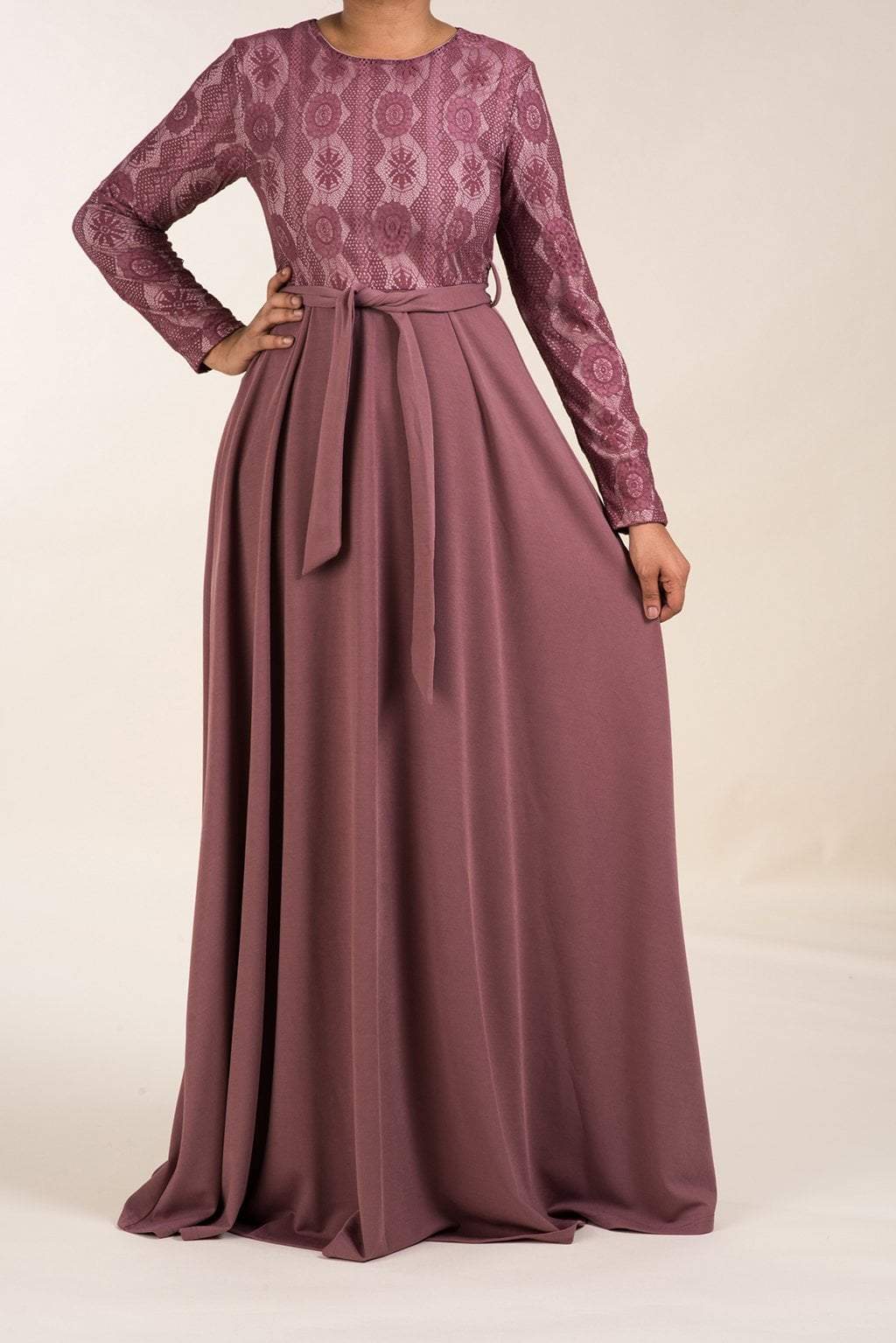 Dusty rose reema maxi dress Kabayare