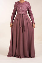 Dusty rose reema maxi dress Kabayare