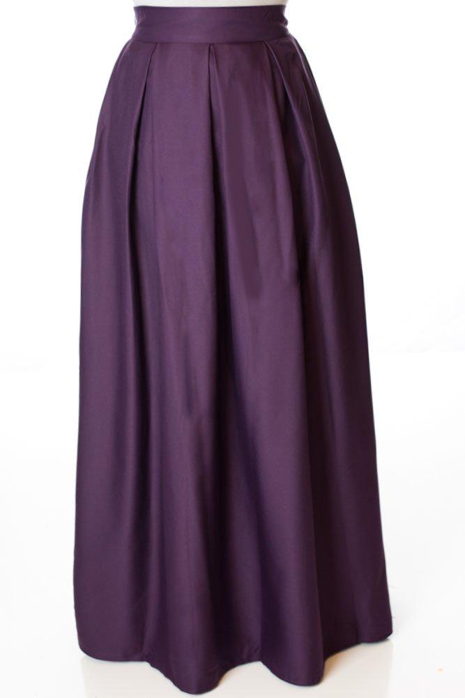 Eggplant A - Line Maxi Skirt Kabayare