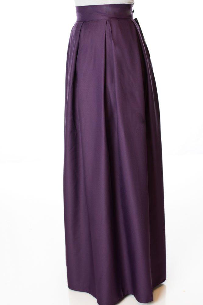 Eggplant A - Line Maxi Skirt Kabayare