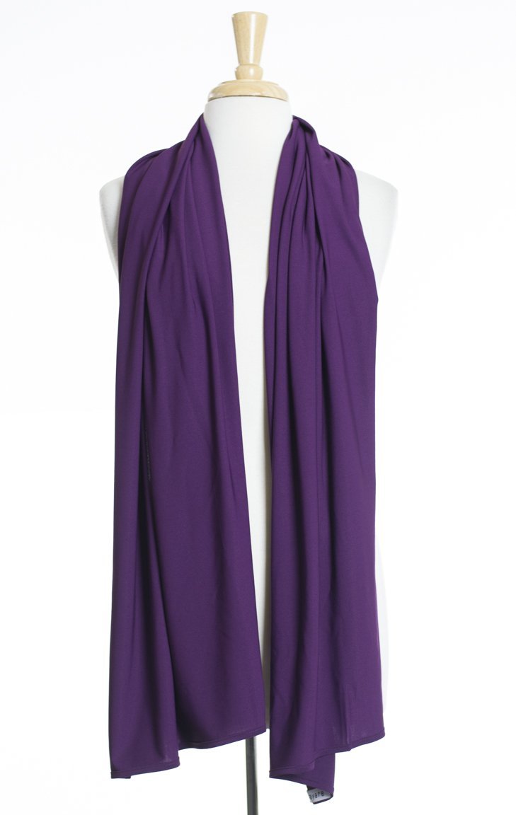 Eggplant Milk Silk Hijab Kabayare