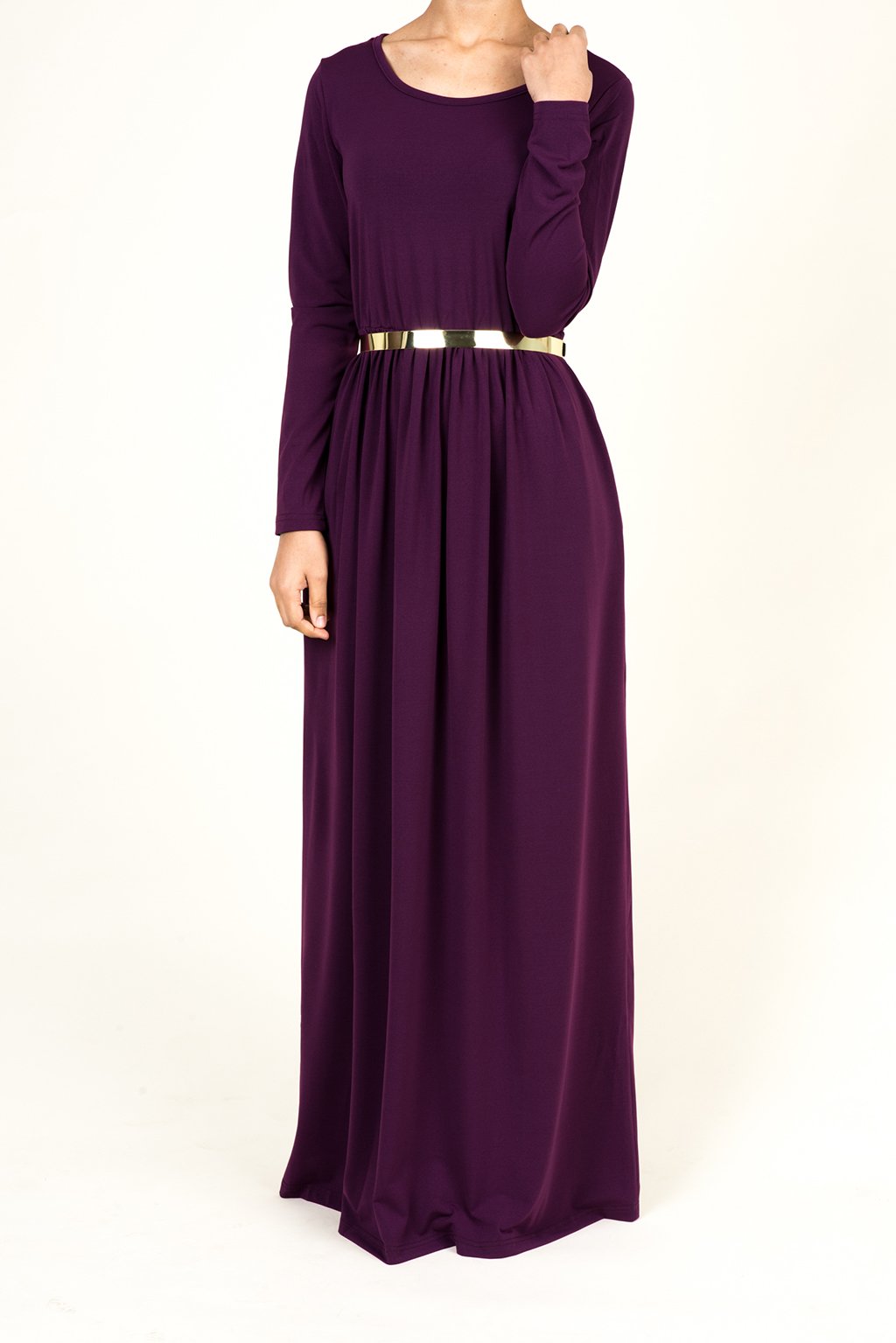 Eggplant Milk Silk Maxi | POCKETS Kabayare