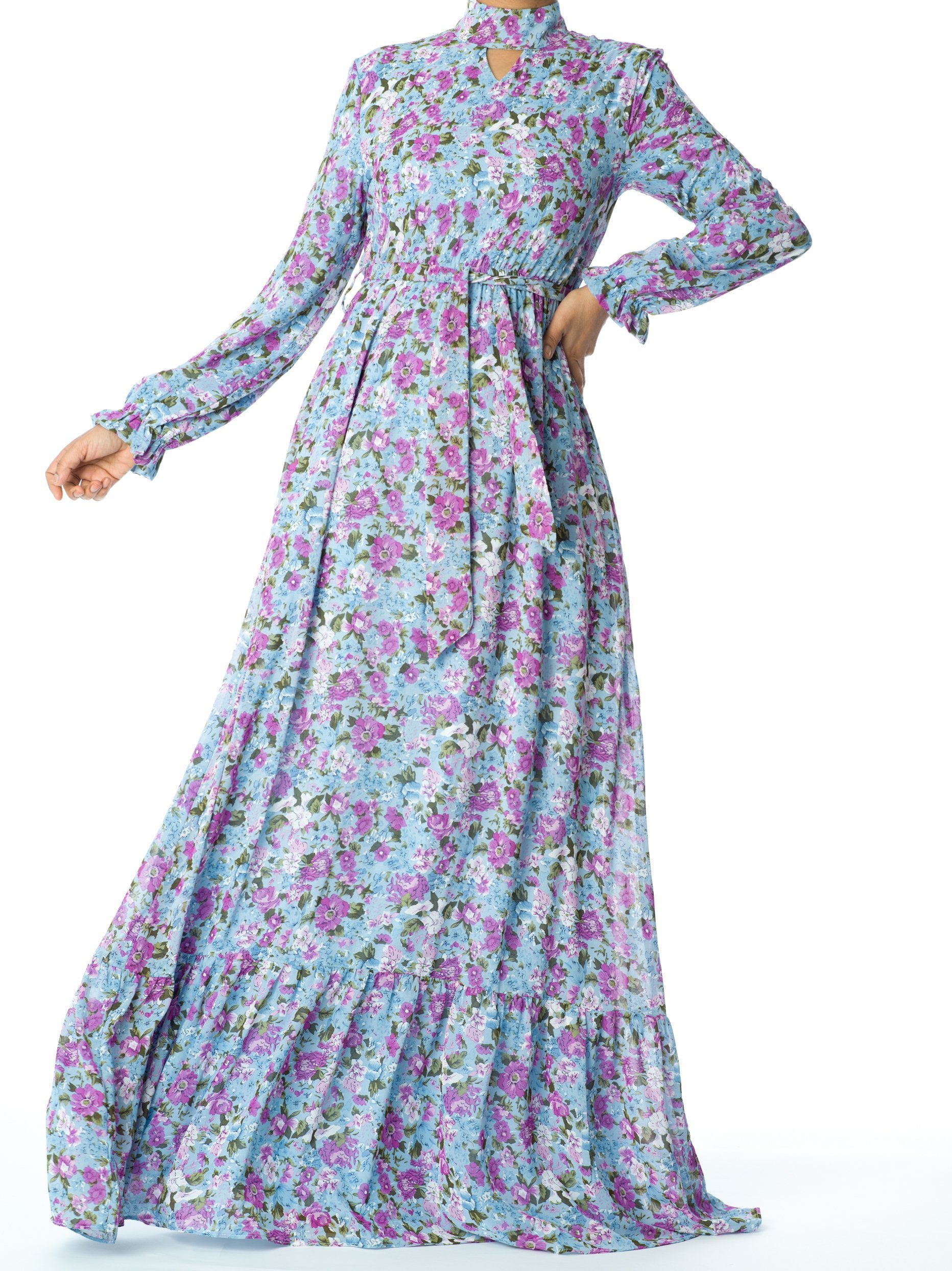 Elegant florals romance Maxi dress Kabayare