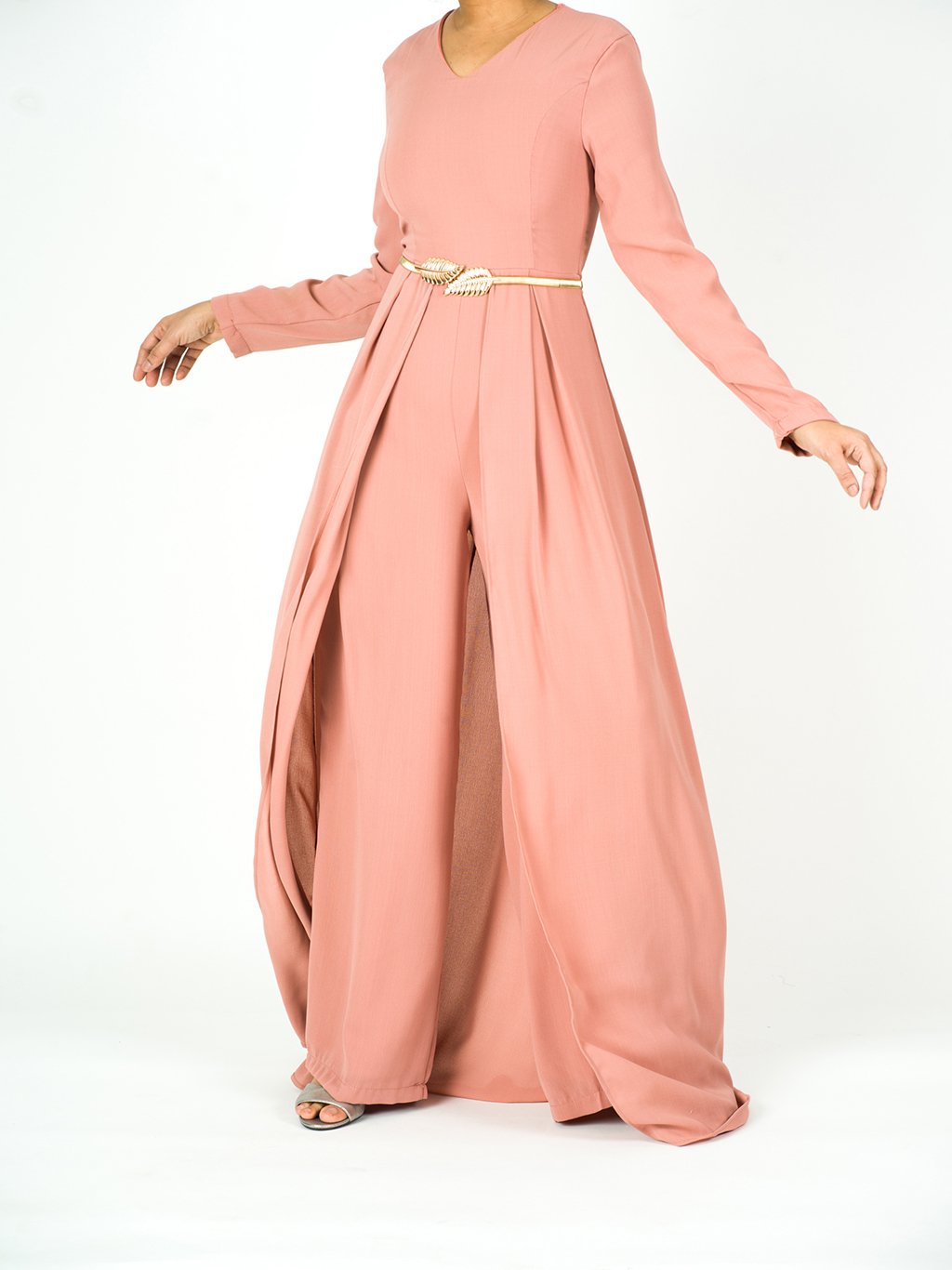 elegant long sleeve playsuit Maxi Kabayare