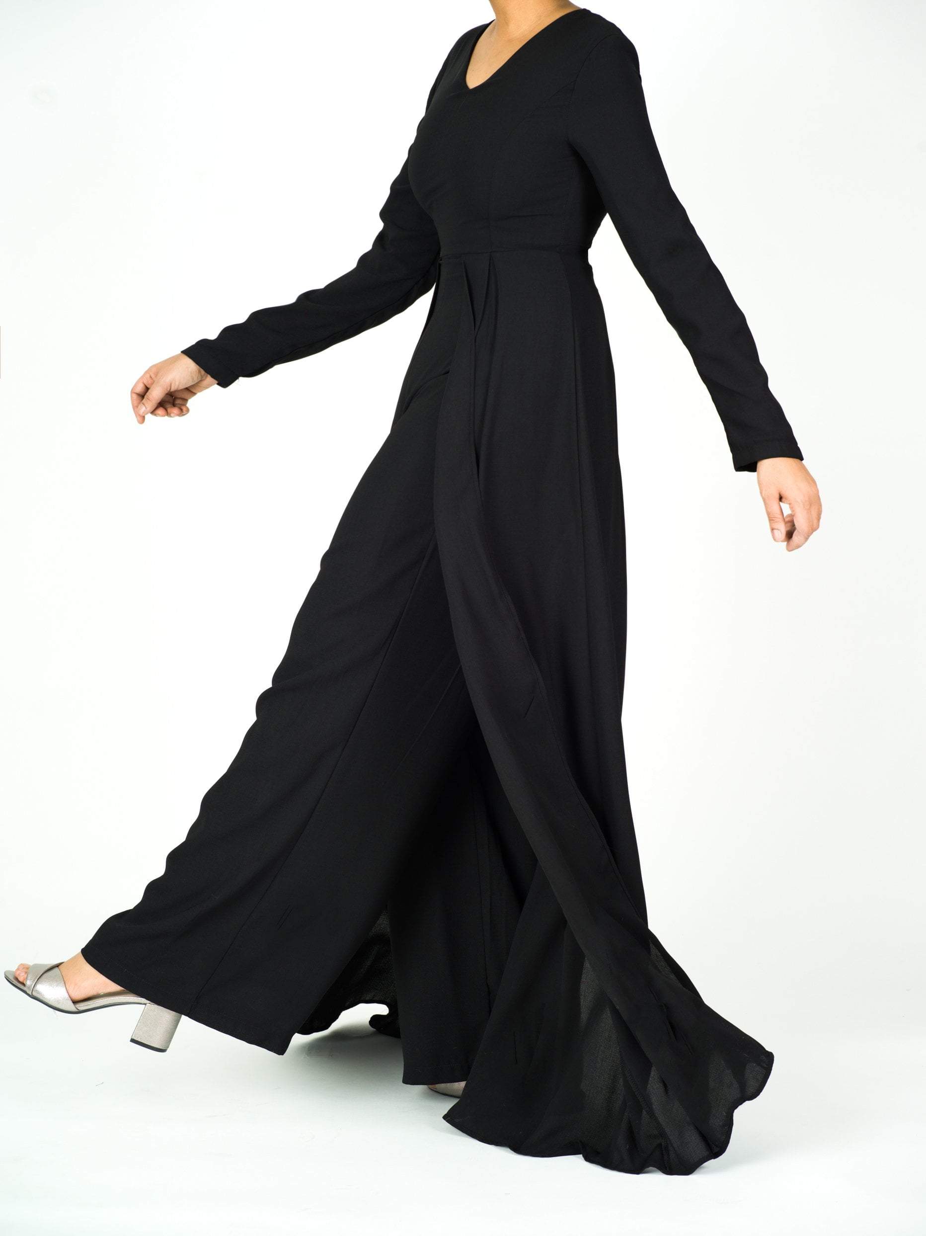 elegant long sleeve playsuit Maxi Kabayare