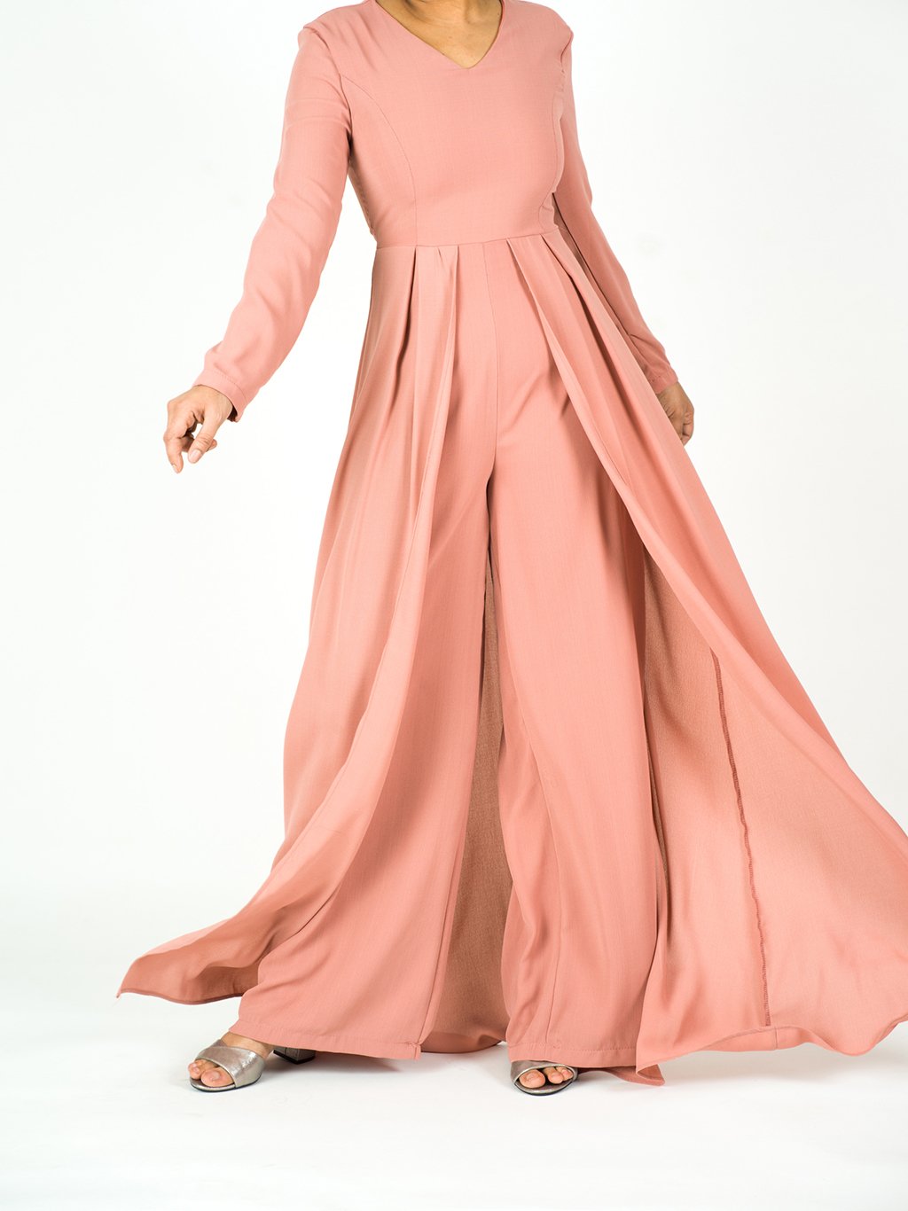 elegant long sleeve playsuit Maxi Kabayare