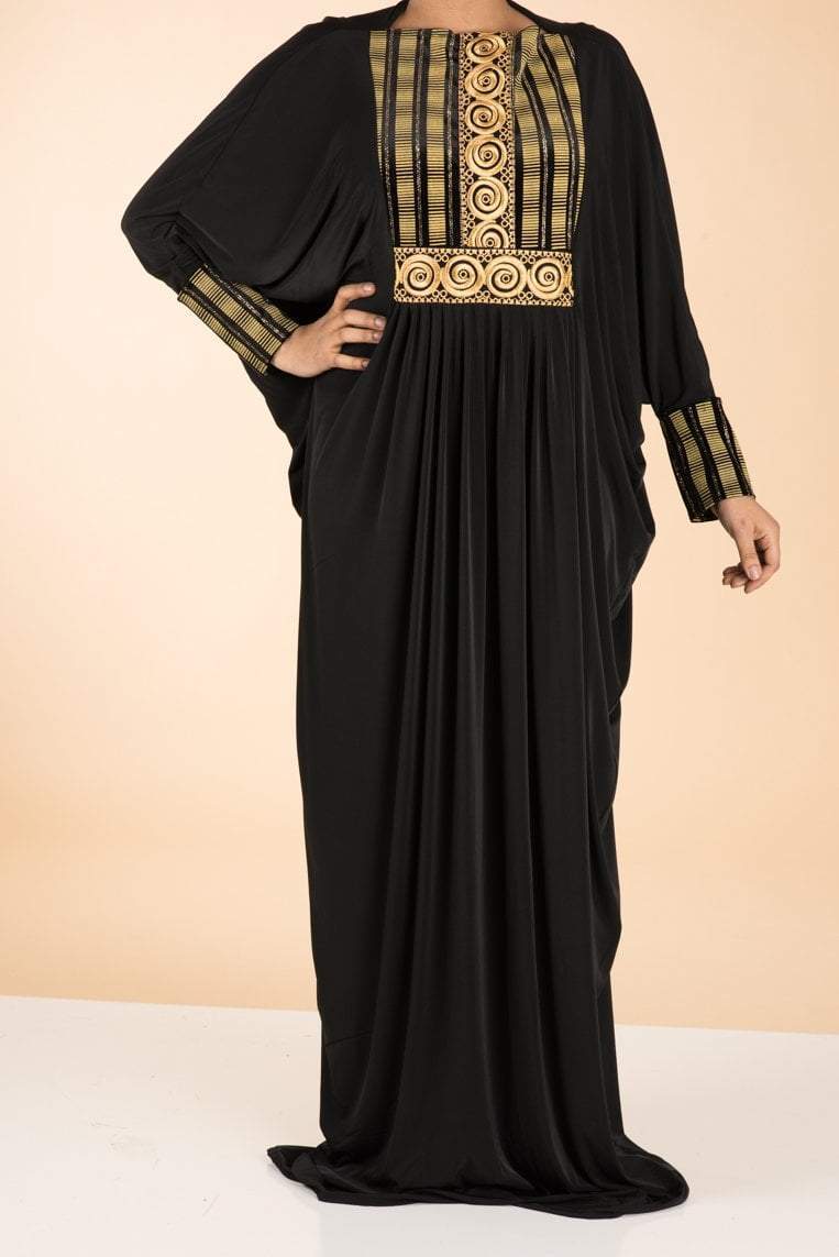 embroidery Butterfly Abaya Kabayare