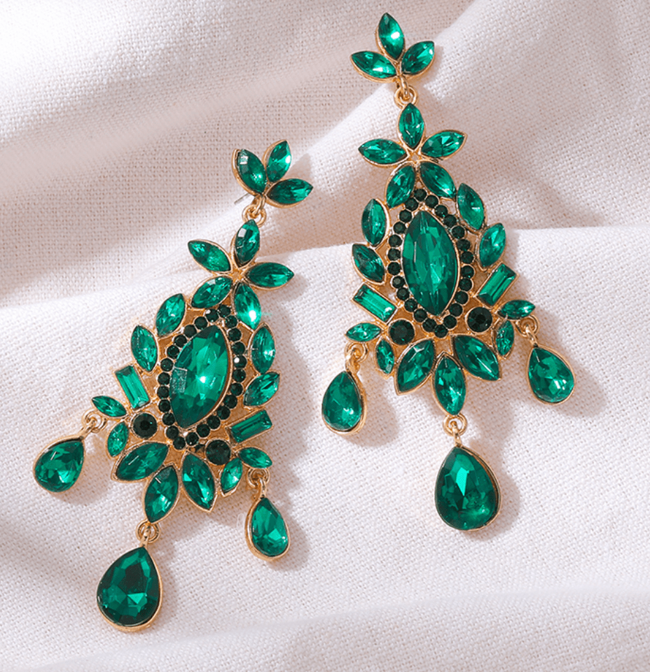 Emerald Grace Drop earrings Kabayare