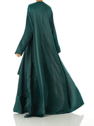Emerald Princess Jasmine satin kimono two-piece set Kabayare