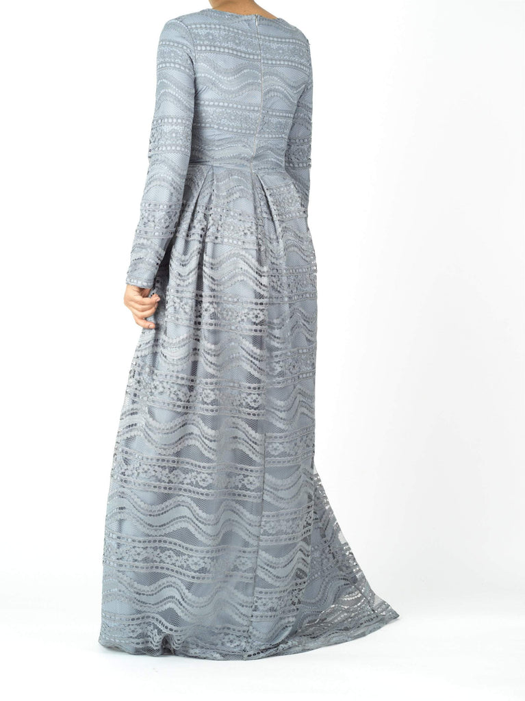 Ethereal Flare Lace Maxi Dress Kabayare