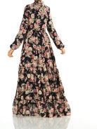 Everlasting Bliss Floral Print Modest maxi dress Kabayare