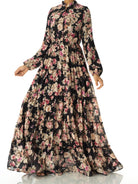 Everlasting Bliss Floral Print Modest maxi dress Kabayare