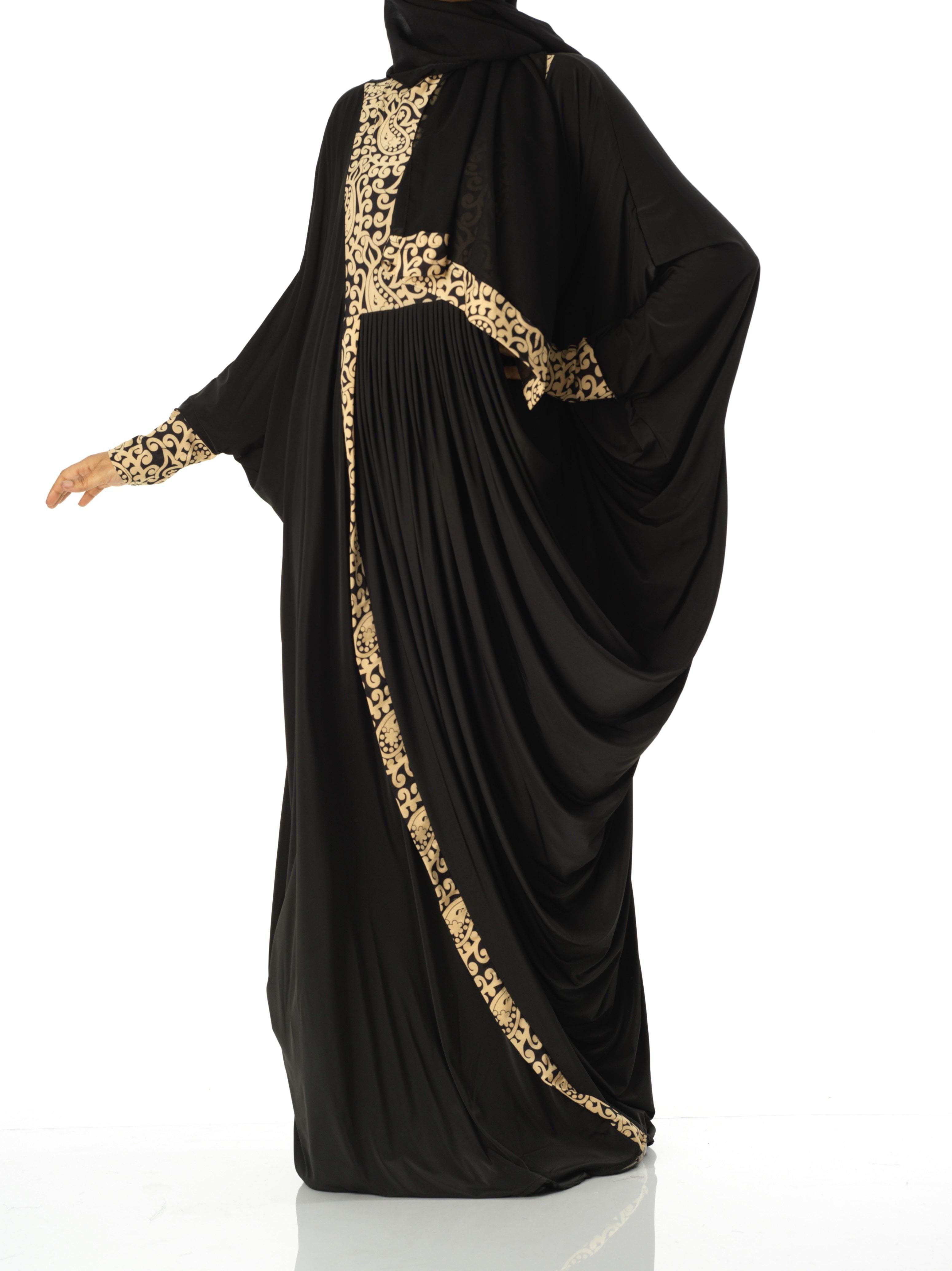 Eye catching butterfly jersey abaya Kabayare Fashion (6819996467378)