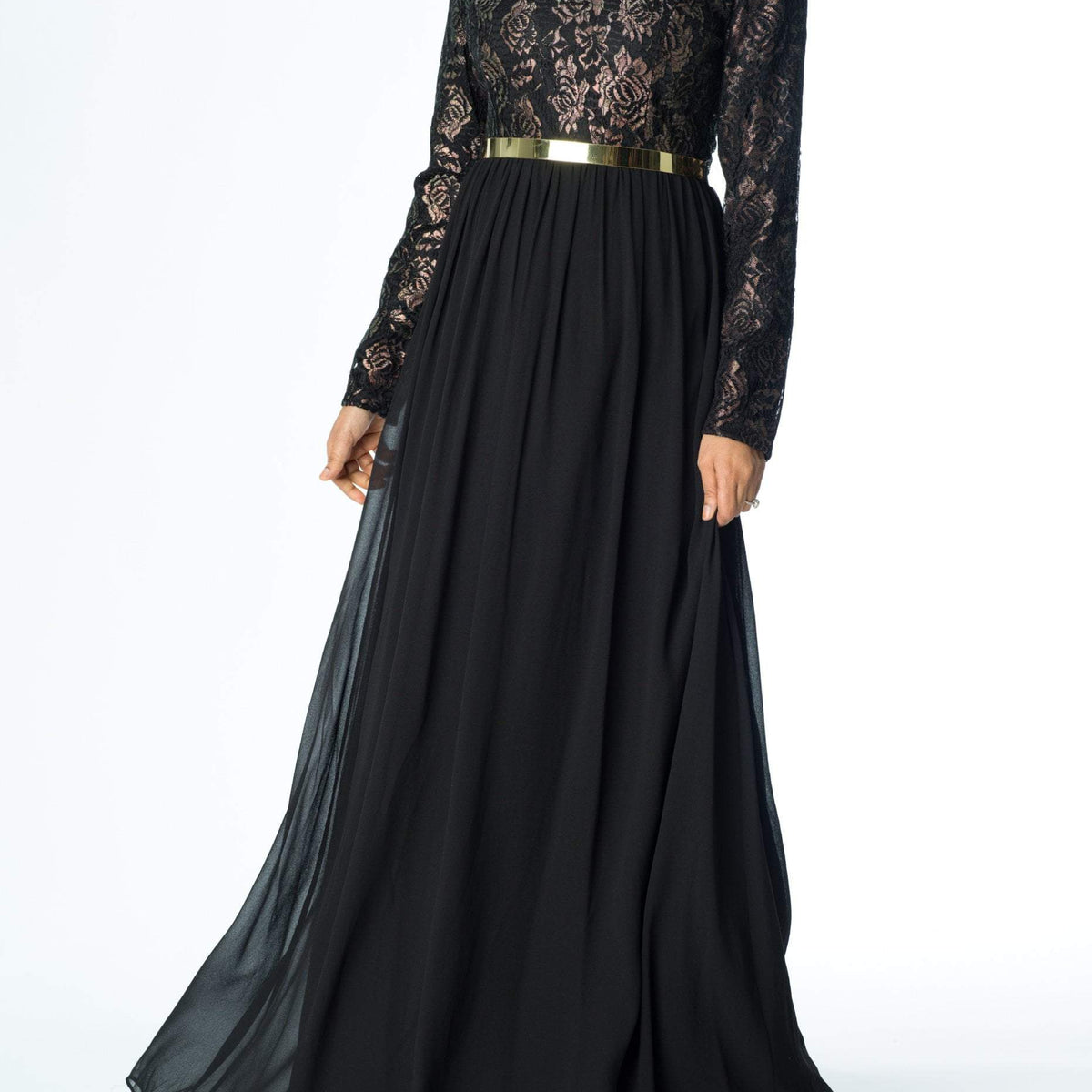FAIRYTALE Lace detail chiffon dress | Dress