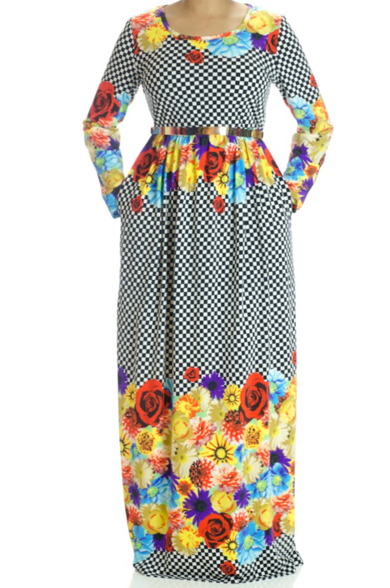 Fete of Florists Maxi Dress Kabayare