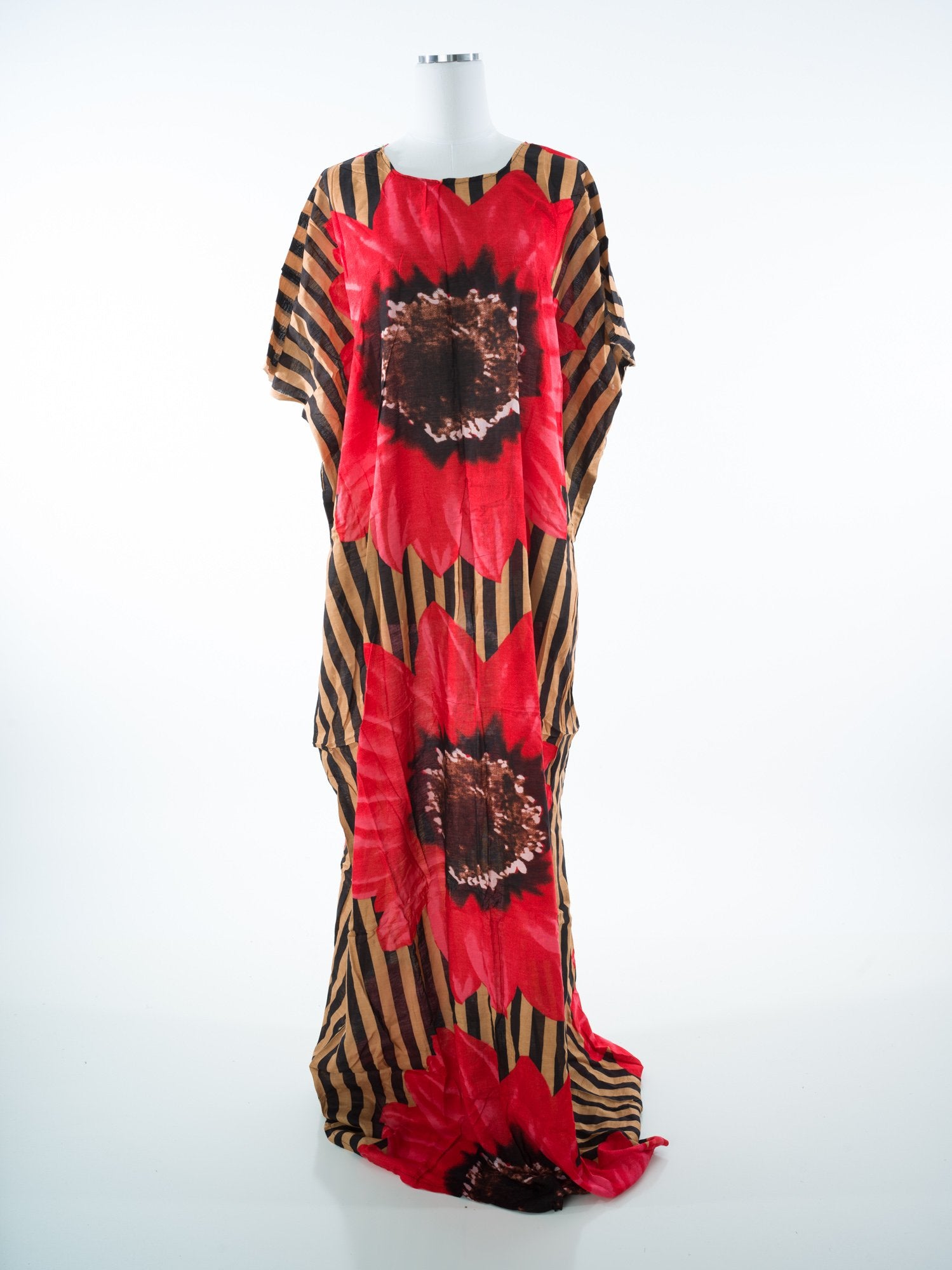 Floral and stripes bati dress Kabayare