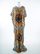 Floral and stripes bati dress Kabayare