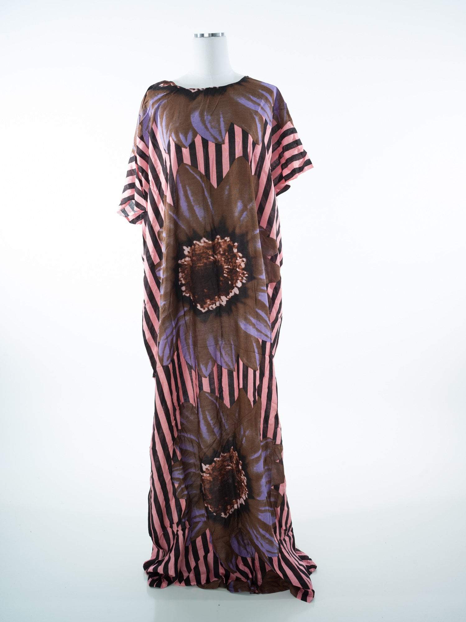 Floral and stripes bati dress Kabayare