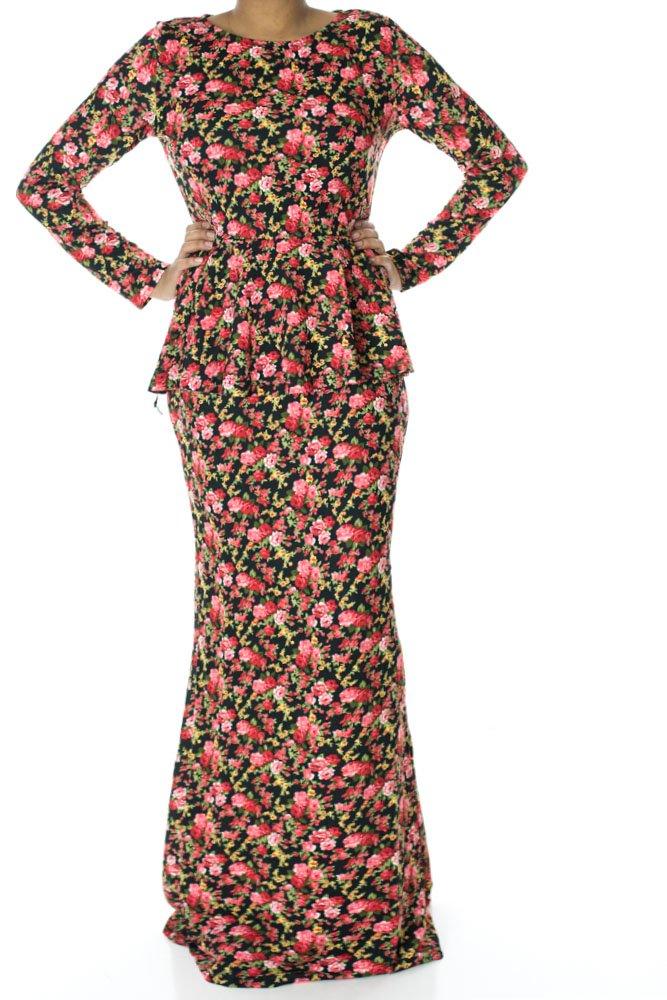 Floral Peplum maxi dress Kabayare