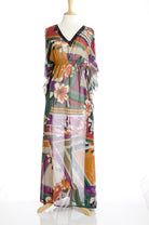 Flowers In the Maze Maxi Dress Kabayare